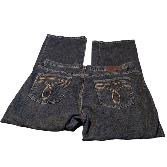 Calvin Klein Jeans Dark Wash 5 Pocket Design Design Back Pocket Straight Leg - Picture 1 of 7